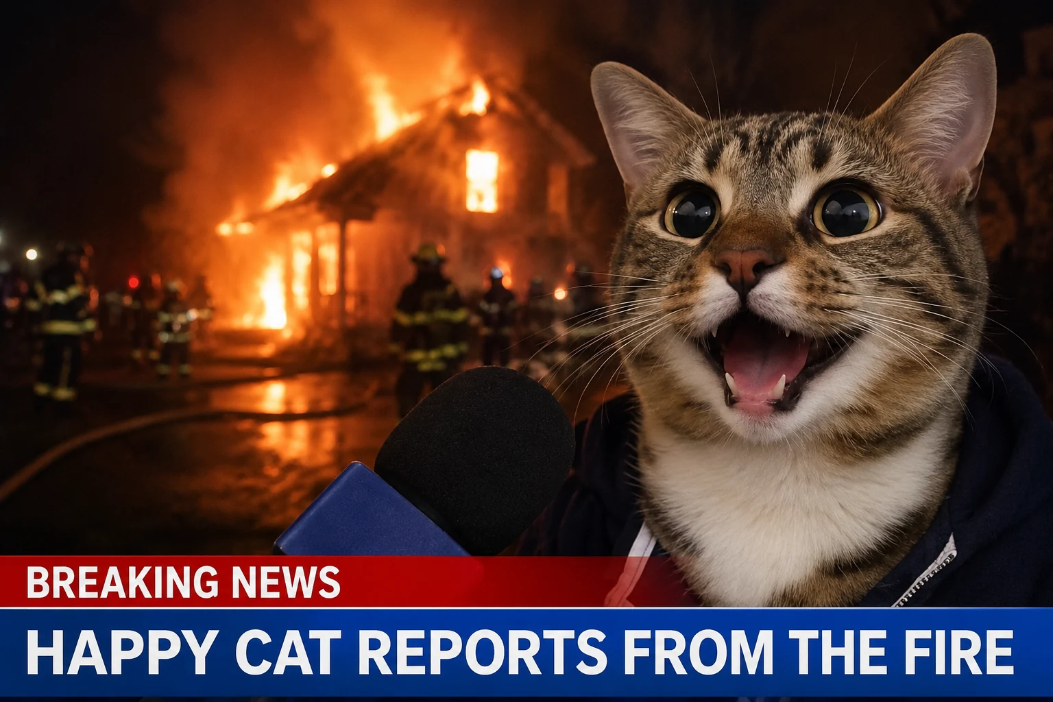 The moment it went out on the local news